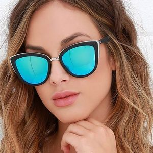 Quay reflective cat eye sunglasses